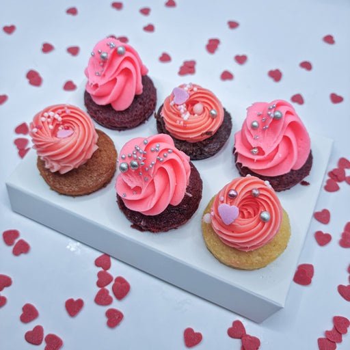 6st mini Power pink cupcakes