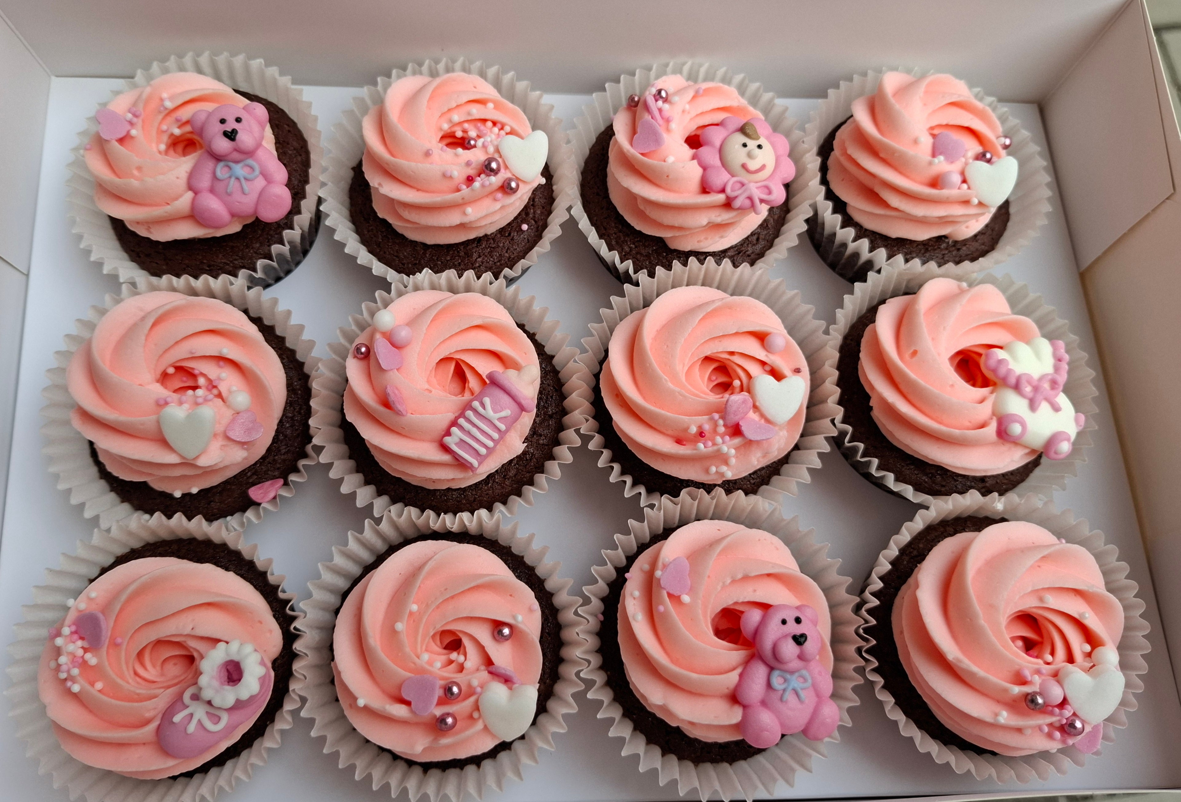 Standard Babyshower cupcakes - Flicka