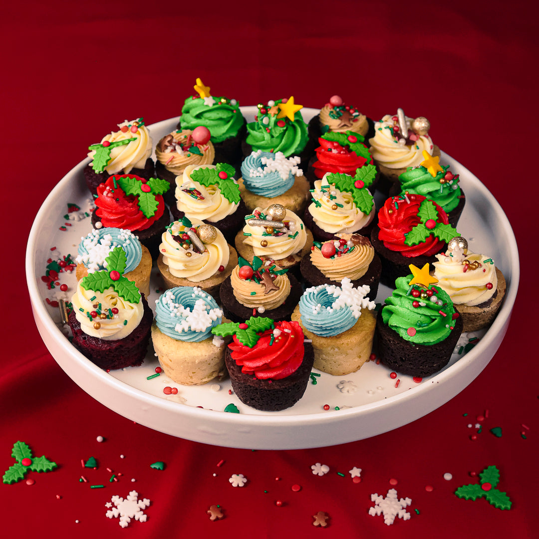 Mini julcupcakes box - Privat