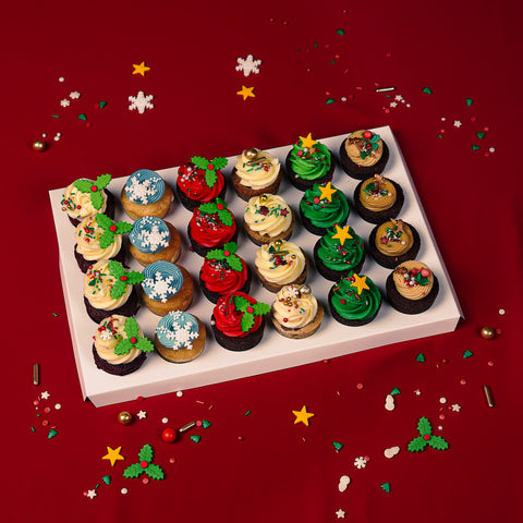 Mini julcupcakes box - Företag