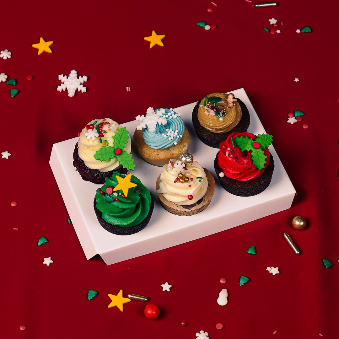 Mini julcupcakes box - Privat