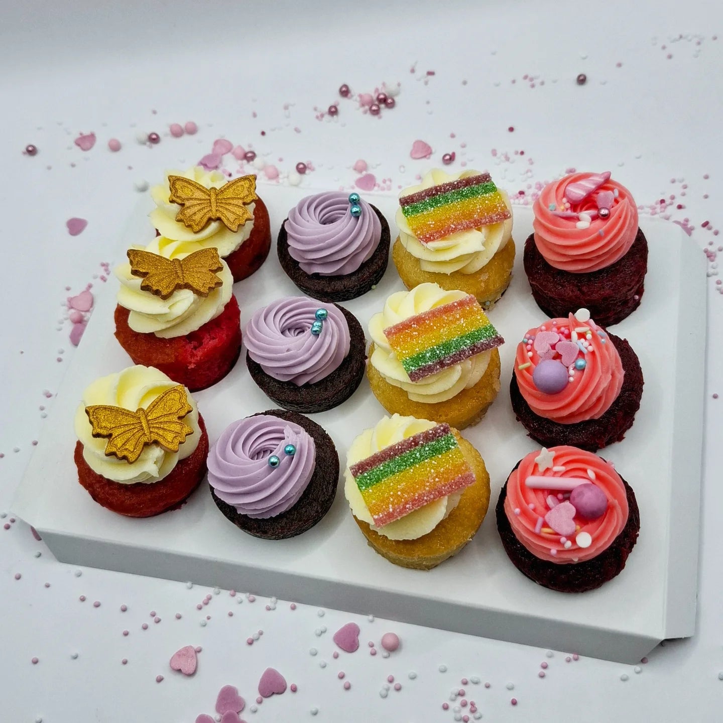 Over the rainbow cupcakes