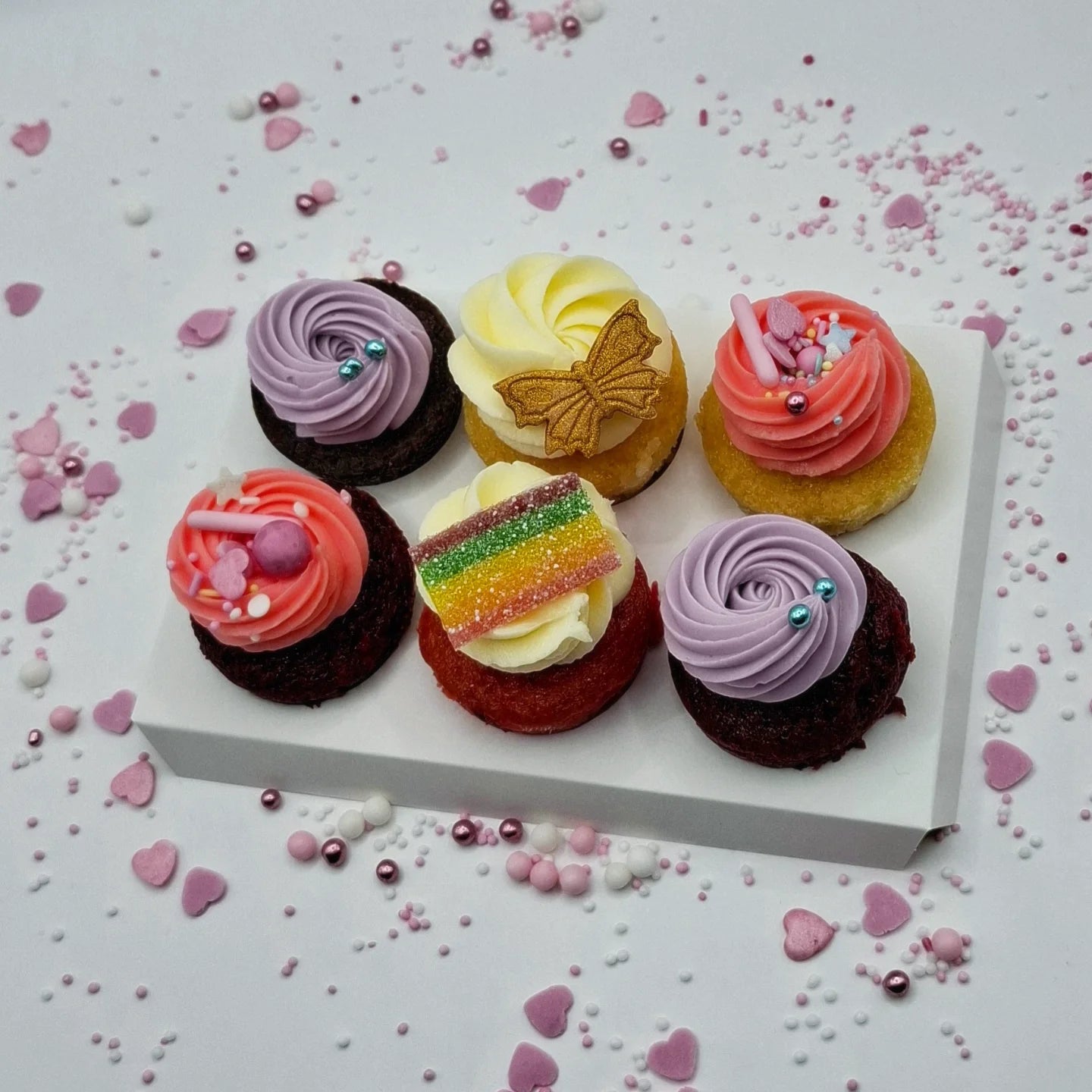 Over the rainbow cupcakes