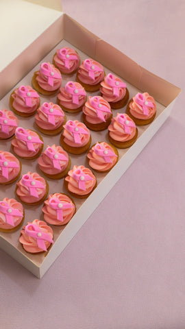 Rosa oktober-cupcakes