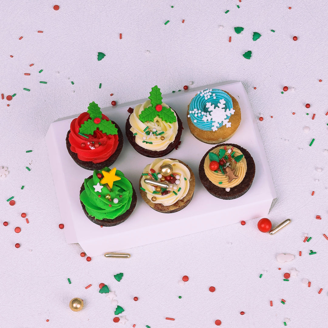 Mini julcupcakes box - Företag