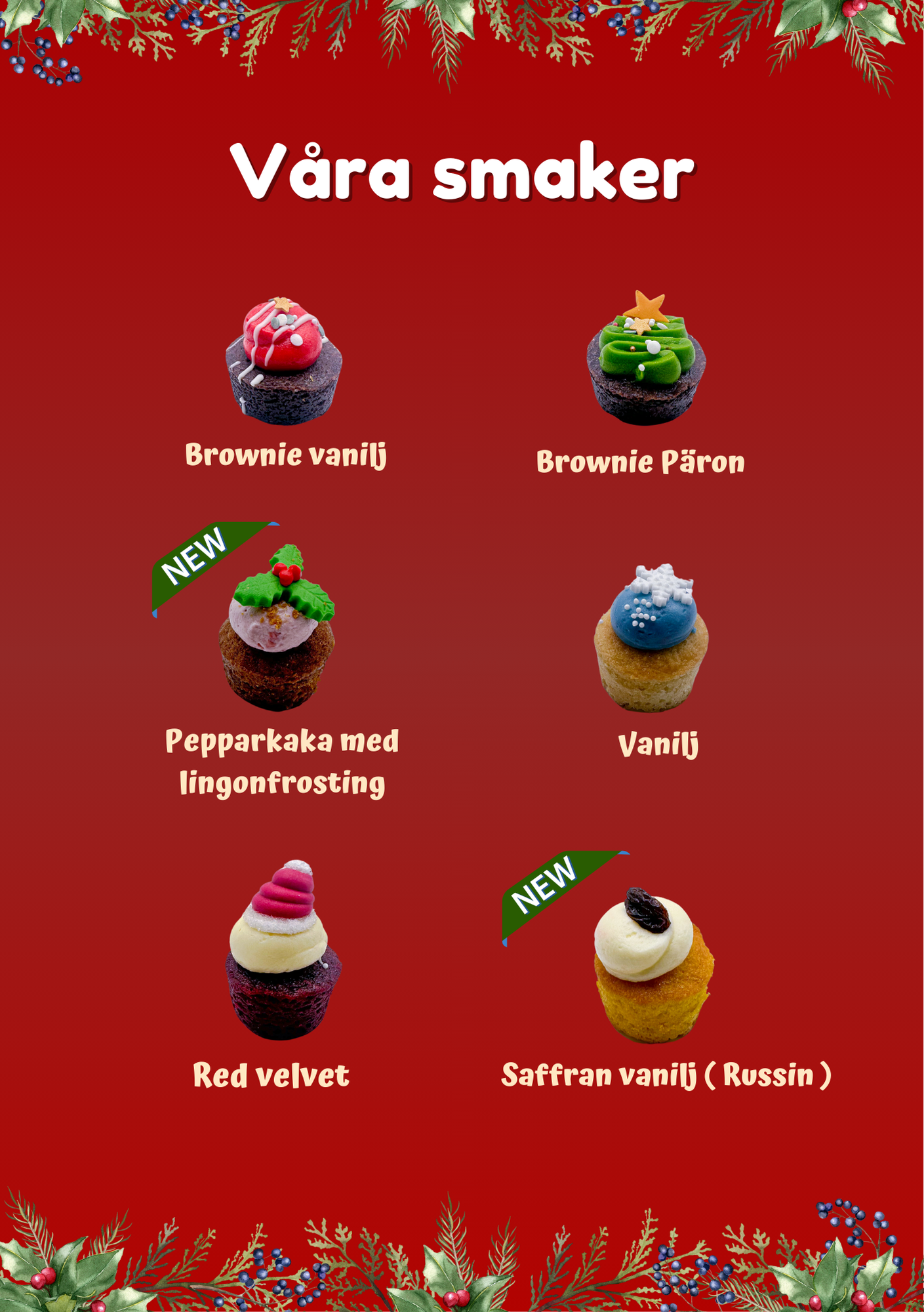 48st mini julcupcakes