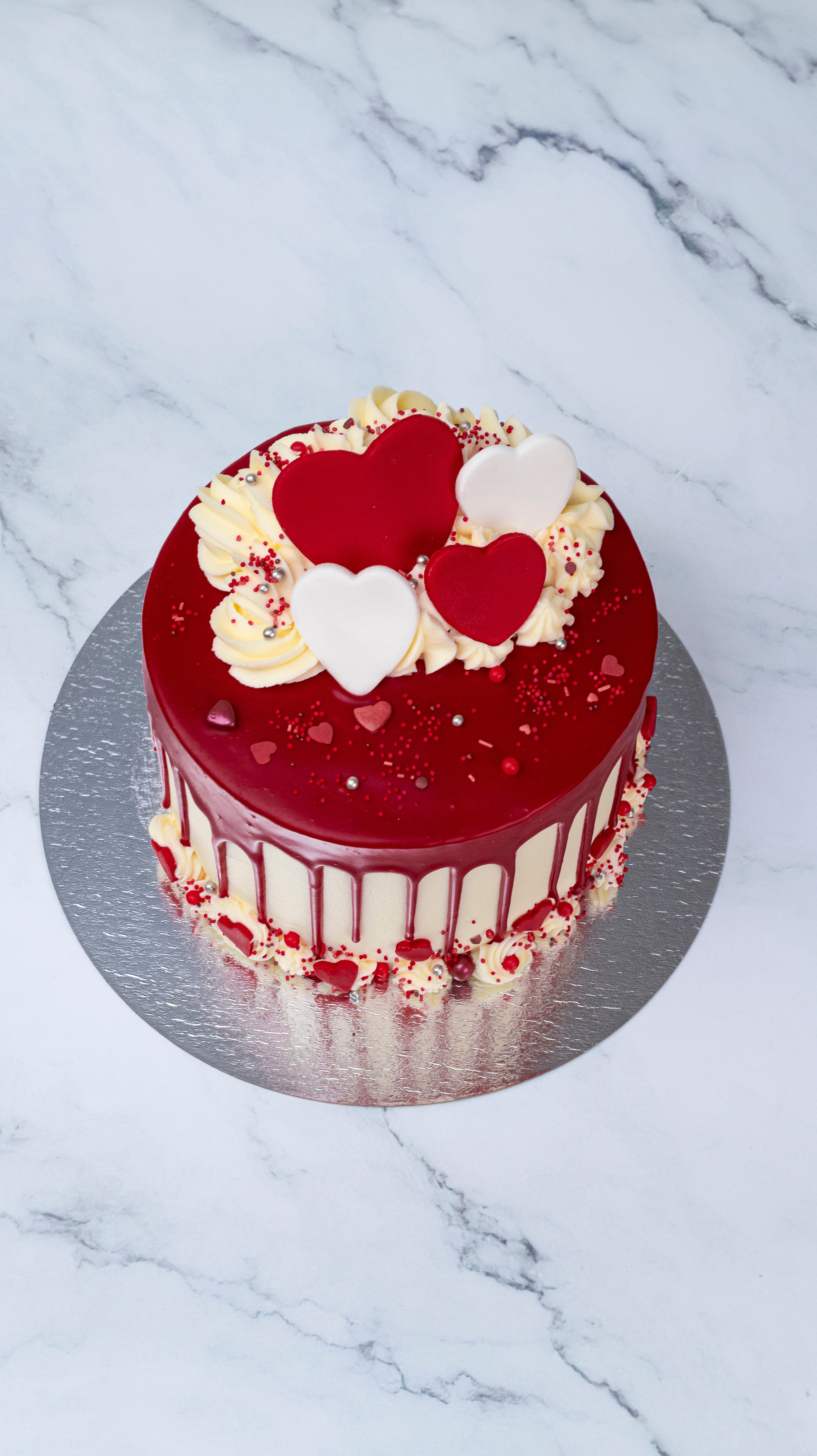 Red Velvet Valentine Cake