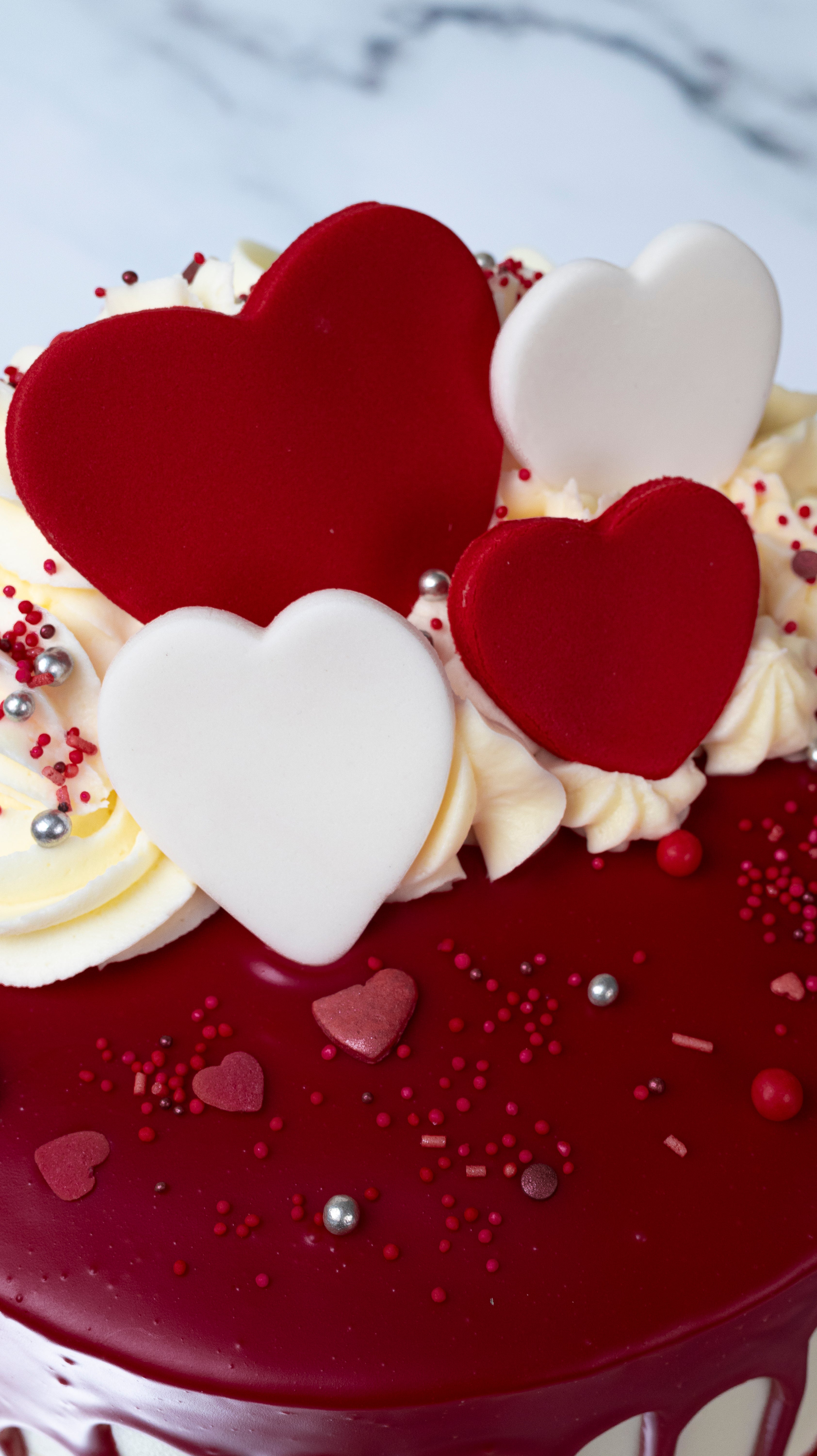 Red Velvet Valentine Cake