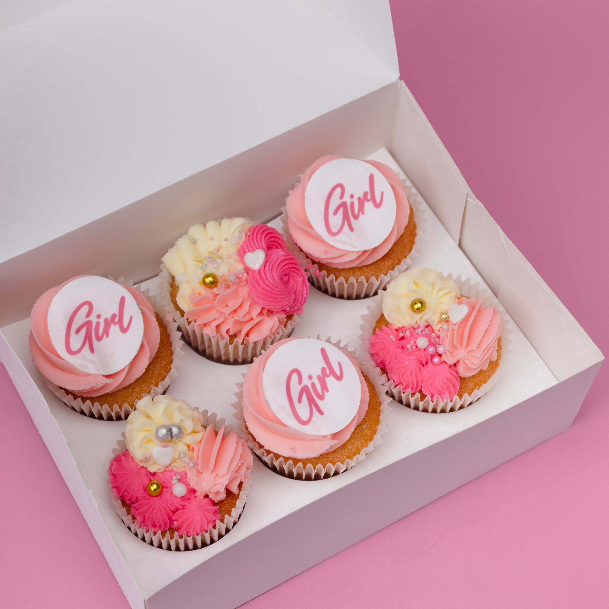 Baby Girl Cupcakes