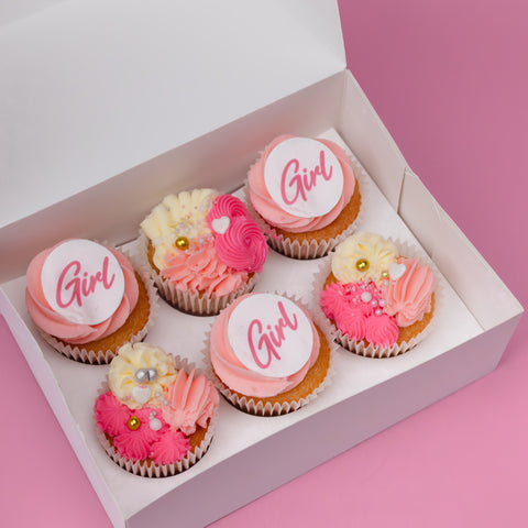 Baby Girl Cupcakes