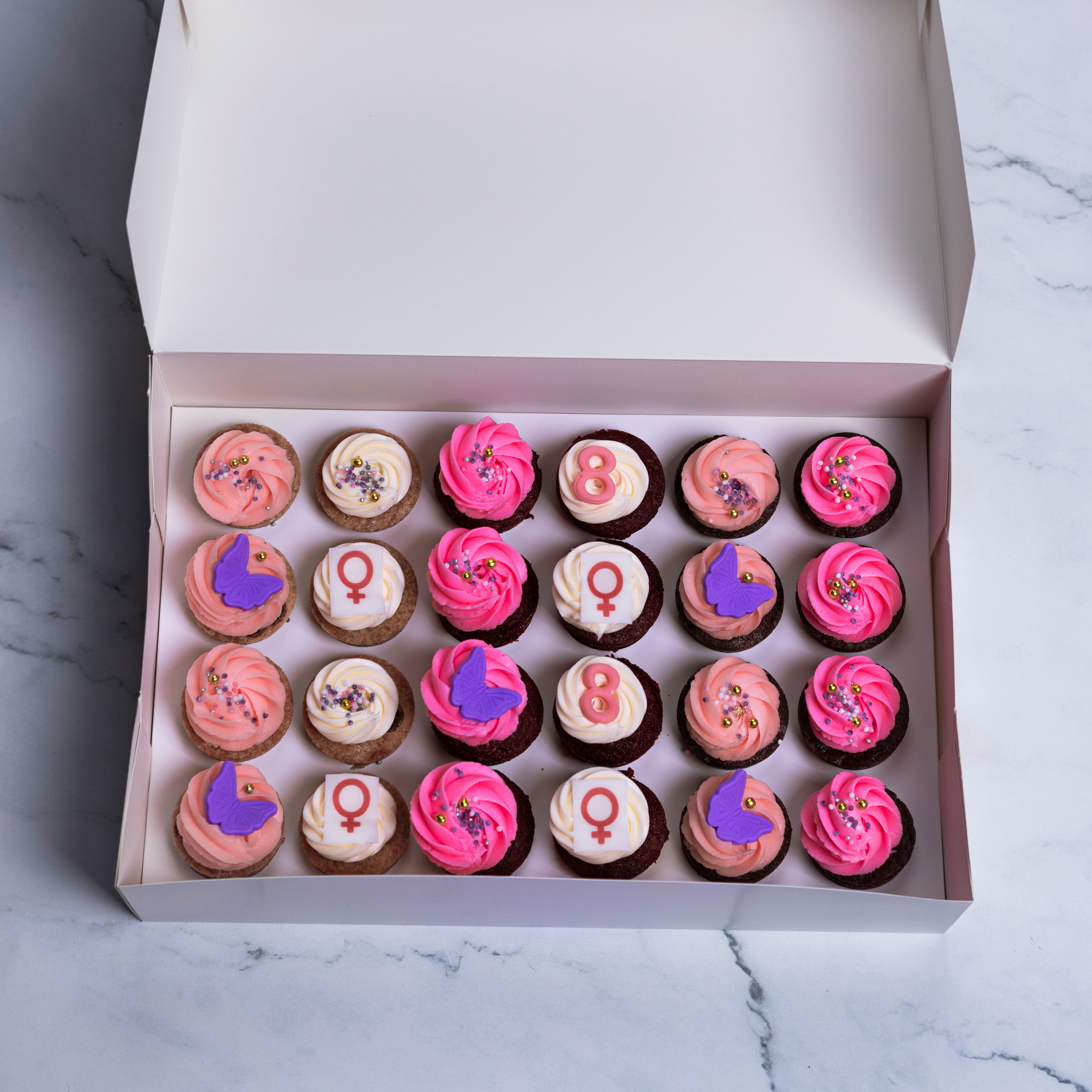 Women's day cupcake box