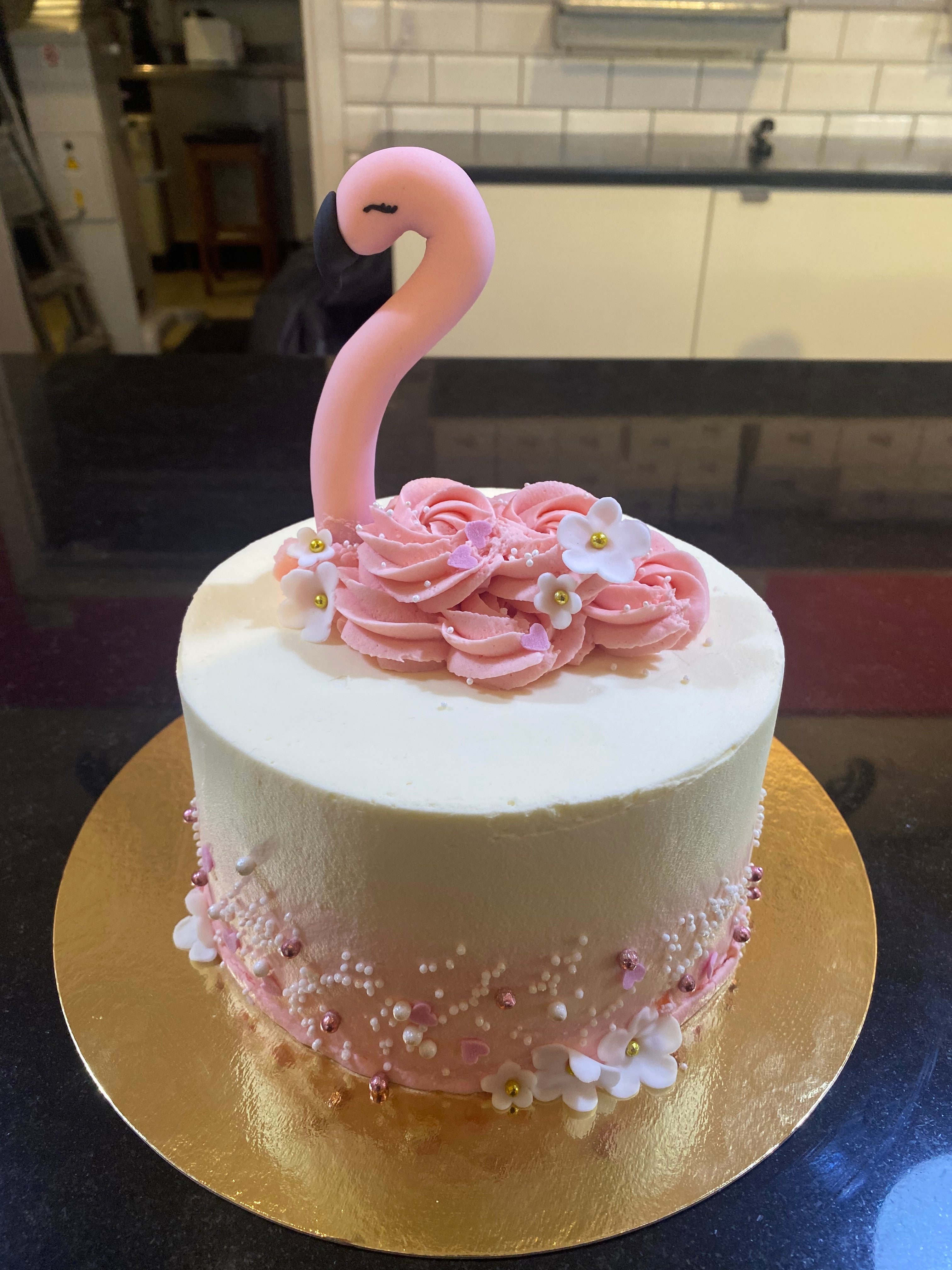 Flamingo tårta