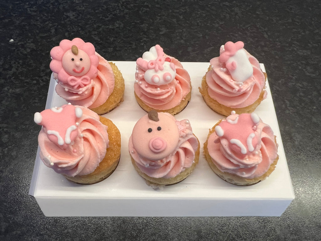 Babyshower Dop cupcakes Rosa